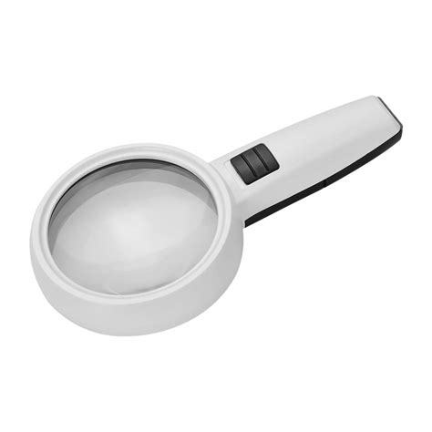Anself Portable Handheld Magnifying Glass with 3 LED Lights 5X High ...