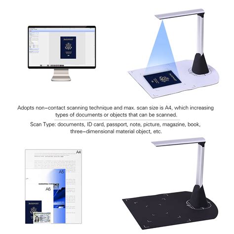 Buy Portable High Speed USB Book Image Document Camera Scanner 5 -pixel ...