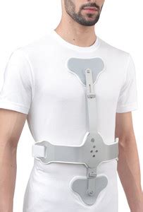 TYNOR Ash Brace (Hyper Extension Brace), Silver, Long, 1 Set Back ...
