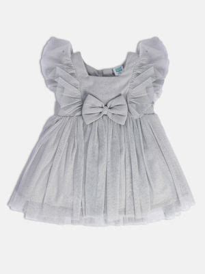 Buy MINI KLUB Baby Girls Grey Dress Online