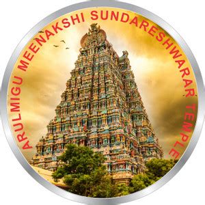 Precious Moments Arulmigu Meenakshi Sundareshwarar Temple Coin S 999 20 ...