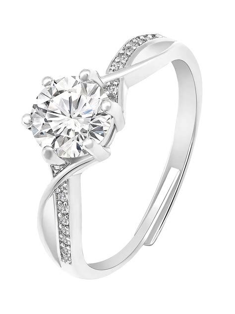 Eternal Sparkle CZ Ring for Girls & Women | Party & Festive Wear | Peora