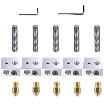 ExcelFu 5pcs 30MM Length Extruder 1.75MM Teflon Throat Tube and 5pcs 0 ...