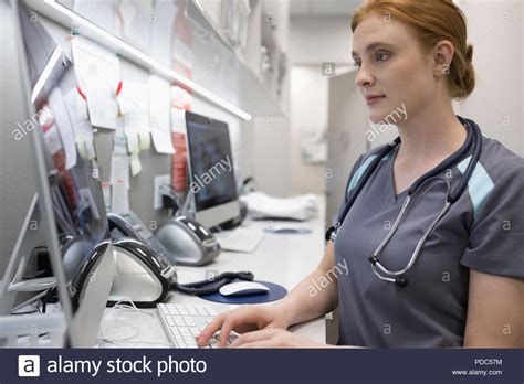 Nurse at Computer 的图像结果