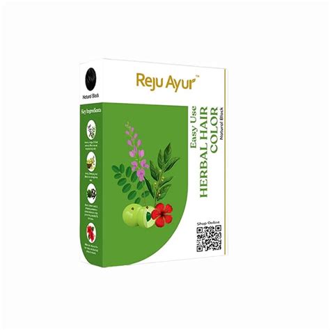 Buy Reju Ayur Herbal Hair Colour Powder – 100% Natural, Ammonia-Free ...