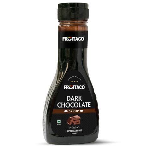 Fruitaco Dark Chocolate Syrup 350g | Dessert Topping for Ice Cream ...