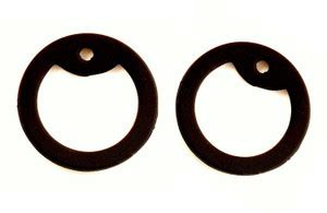 Techpugg Black military dog tag silencers - Rubber / silicon Plain ...