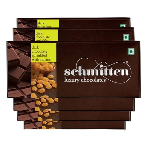Schmitten Luxury Dark Chocolate Box, Flavor- Sprinkled with Raisin ...