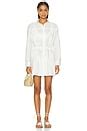 LNA Aurora Button Up Tunic in White | REVOLVE