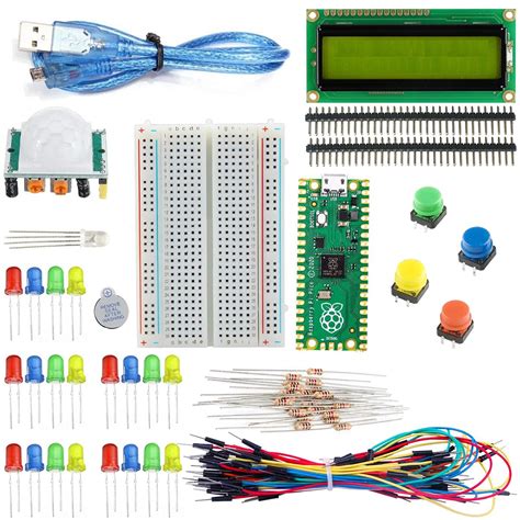 Eklektik Raspberry Pi Pico (RP2040) Starter Kit for Raspberry Pi Pico ...