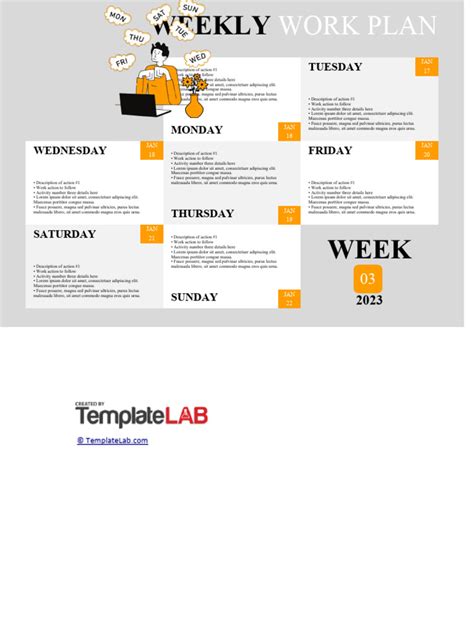Weekly Work Plan Template | PDF
