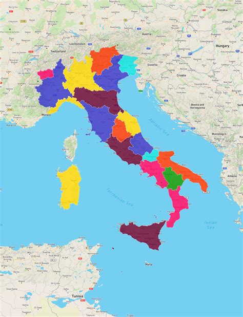 Regions of Italy: Map, Population & Statistics
