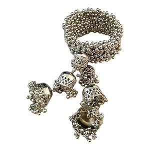 Buy Chalish Chor Brass Alloy Traditional Trendy Silver Finish ...