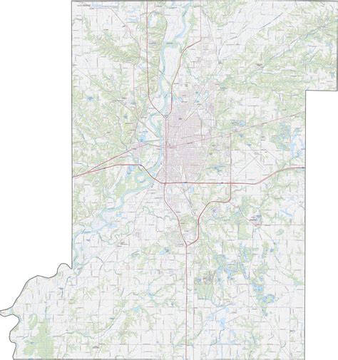 Vigo County Map, Indiana - US County Maps