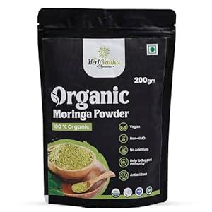 Herb Vatika Ayurveda Moringa Powder, Moringa Leaves Powder | 200g ...