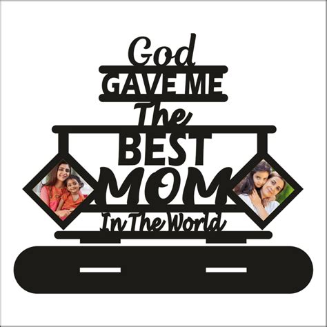 Your Photo Printed Best Mom In The World Stand Frame – Next Print