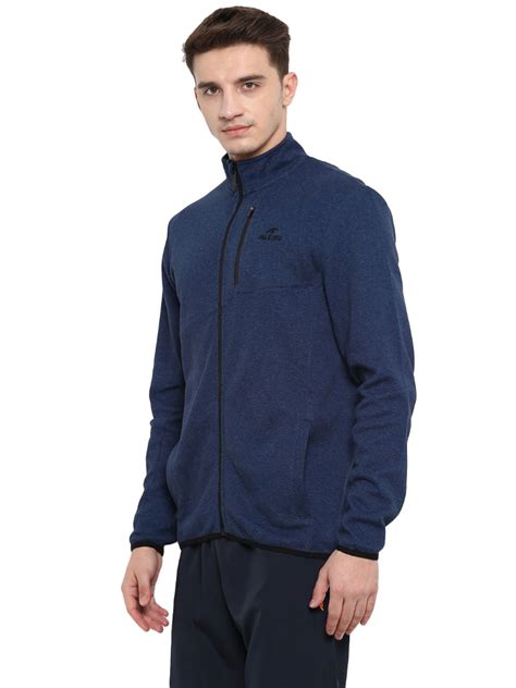 Alcis Men Navy Blue Solid Antimicrobial Sporty Jacket MJKW4101-S