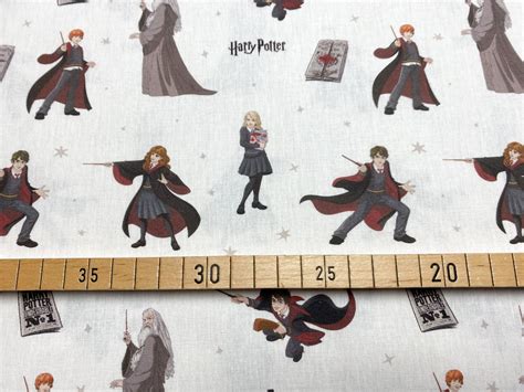 Harry Potter Stoff weiß | Luna Lovegood, Ron, Hermine, Dumbledore | 13 ...