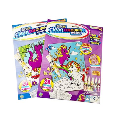 Clean Colouring Marker Set – Enchanted Scented Markers for Mess-Free ...