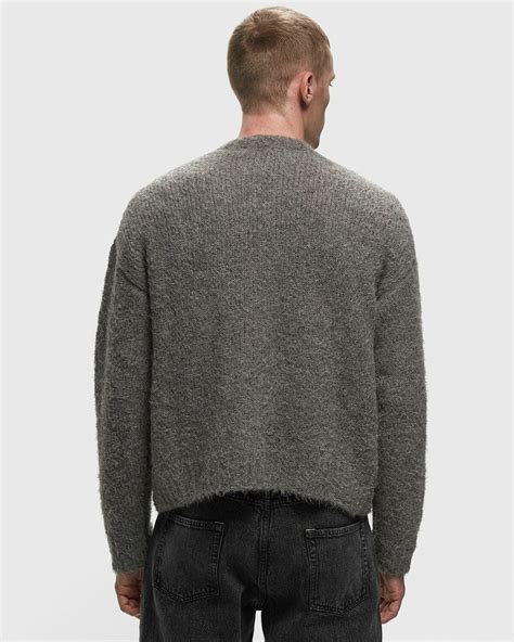 Our Legacy Sonar Roundneck Grey Pullovers Our Legacy