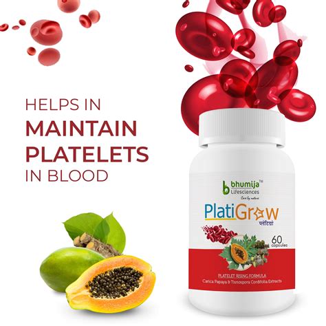 Bhumija Lifesciences PlatiGrow 60 Capsules