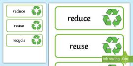 Reduce, Reuse, Recycle Labels