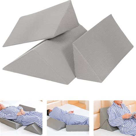 Amazon.com: Fanwer Bed Wedges & Body Positioners (3 in 1), 40 Degree Wedges for Bed Positioning ...