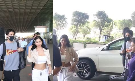 Aryan And Suhana Khan Spotted At Airport Stepping Out Of A Brand New ...