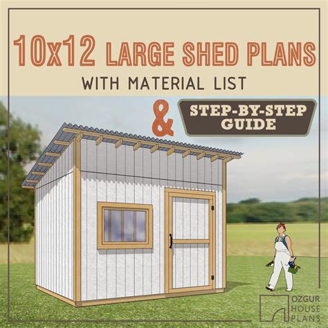 10x12 Garden Shed DIY Plans & Build Instructions - Woodworking ...