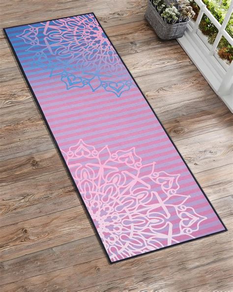 8mm Purple Blue Mandala Yoga Mat Online | Grhamoy