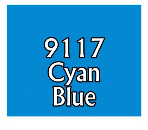 Cyan Blue Acrylic Reaper Master Series Hobby Paint .5oz Dropper Bottle ...