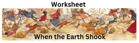 When The Earth Shook - 2 Worksheet - Class 5 EVS - PDF with Answers CBSE