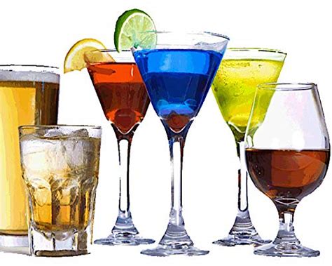1/4 Sheet ~ Alcohol Variation Mixed Drinks 21st Birthday ~ Edible Cake ...