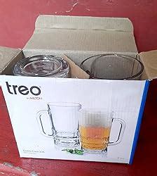 Buy Treo by Milton Gusto Cool Glass Beer Mug, Set of 2, 335 ml Each ...