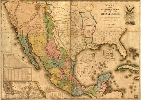 Texas Map During the Mexican War