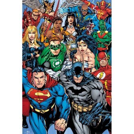 Poster Import Poster Import XPS1426 Dc Comics Super Heros Poster Print ...