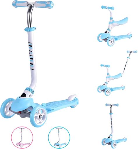 Buy FunYi 3 Wheeled Scooter for Kids, 3 in 1 Kids Scooter with ...