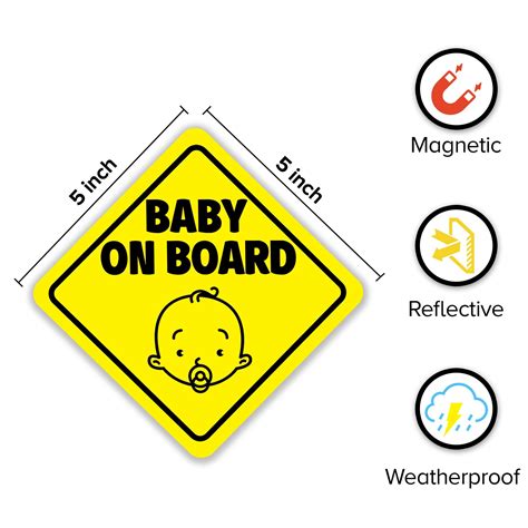 Snapklik.com : Babypop Baby On Board Sticker For Cars