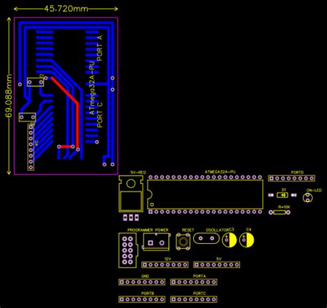 Image result for ATmega32 Programming Kit