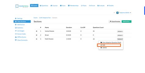 How to enable Desmos Calculator for a SAT Template Exam - Testpress ...