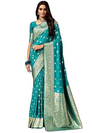 Buy C J Enterprise Women's Banarasi Saree Pure Kanjivaram Silk Saree ...
