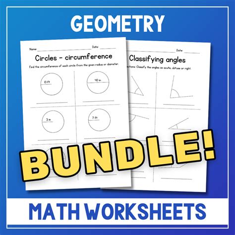 Image result for Geometry Math Worksheets