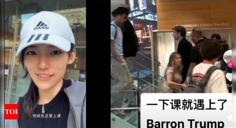 Barron Trump: Video of Chinese student 'on a hunt for Barron Trump ...