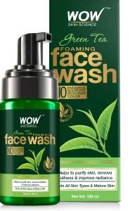 WOW SKIN SCIENCE Green Tea Foaming - With Green Tea & Aloe Vera Extract ...