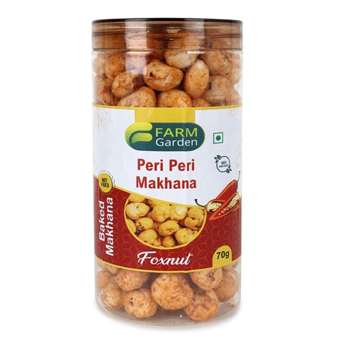 Farm Garden Roasted & Flavoured Peri Peri Healthy Makhana Snacks 70 gm ...