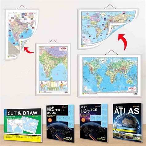 India POLITICAL - BOOK, WORLD POLITICAL - BOOK, SMALL CUT & DRAW ...