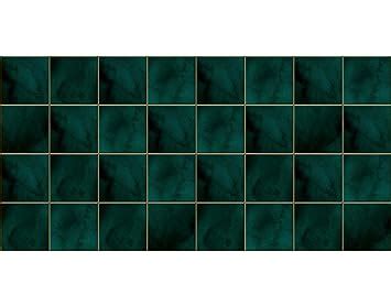WallDesign Bottle Green Tile Self-Adhesive Sticker - 19.2 x 28.8 Inch ...