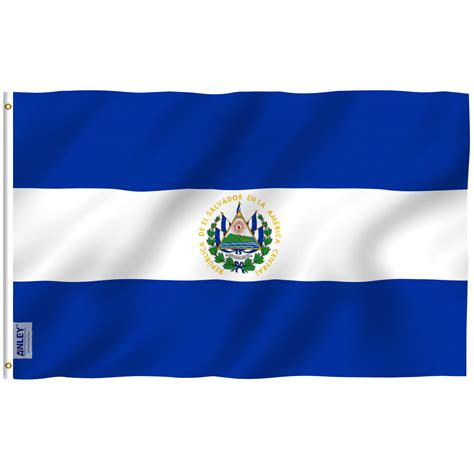 Anley 3x5 Ft El Salvador Flag Yard Patriotic Polyester for Indoor ...