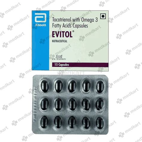 EVITOL CAPSULE 15'S Price, Uses, Side Effects & Substitutes | Medkart
