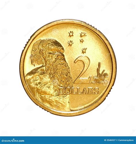 Australian Money Two Dollar Coin Stock Image - Image of savings ...